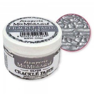Паста для создания трещин "Crackle Paste Silver" K3P56 серебряная, Stamperia, 150 мл